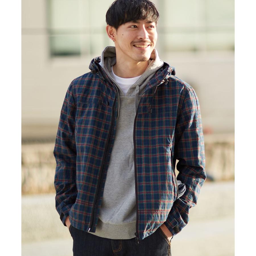 improves チェック マウンテンパーカー メンズ マウンテンパーカ