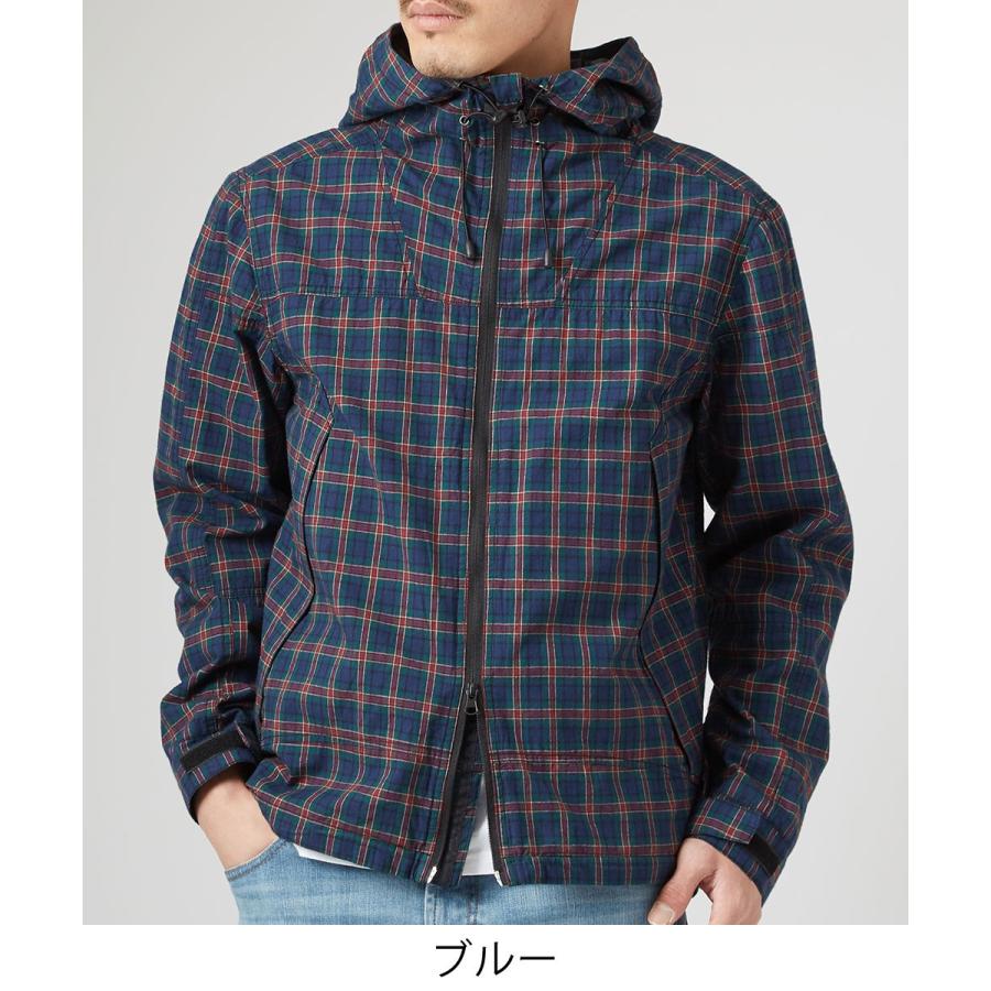 チェック マウンテンパーカー メンズ マウンテンパーカ 春 アウター ジャケット セットアップ可能 パーカー レッド | improves | 06