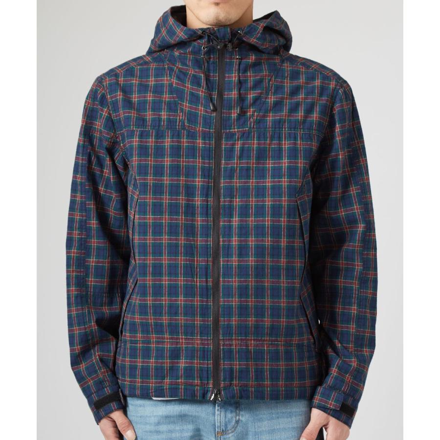 チェック マウンテンパーカー メンズ マウンテンパーカ 春 アウター ジャケット セットアップ可能 パーカー レッド | improves | 08