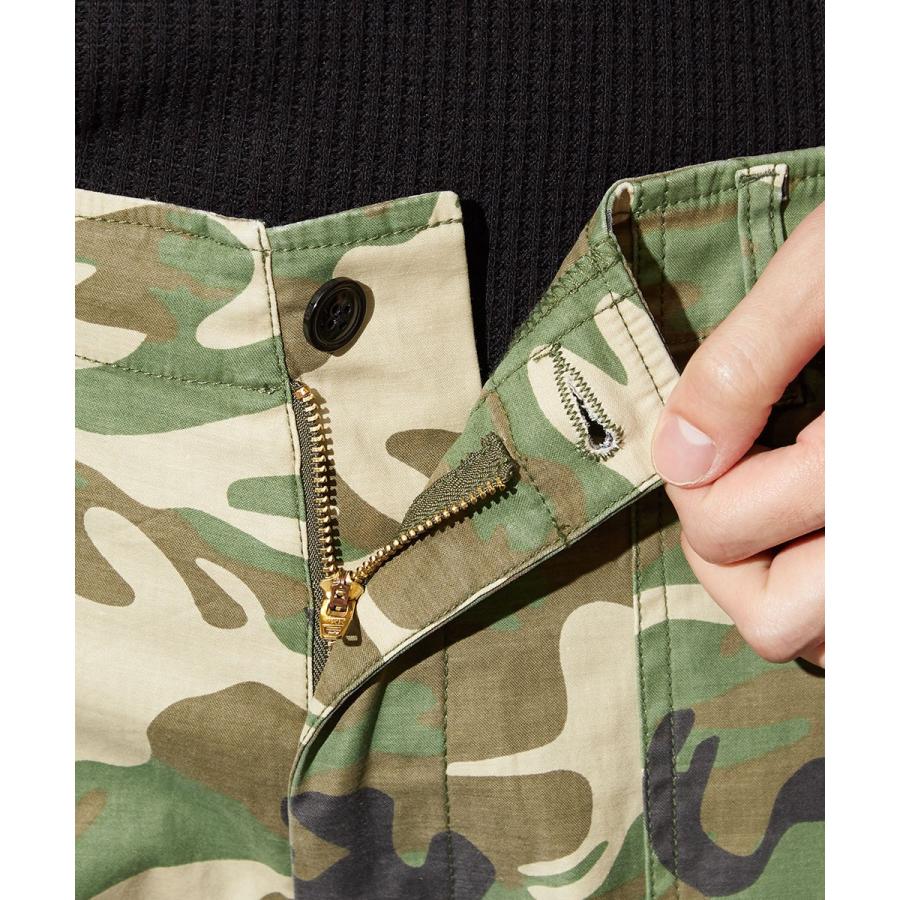 ベイカーパンツ メンズ 迷彩 パンツ チノパン チノパンツ ストレッチ 迷彩柄 カモフラ ブラック カーキ 黒 ワークパンツ | improves | 08