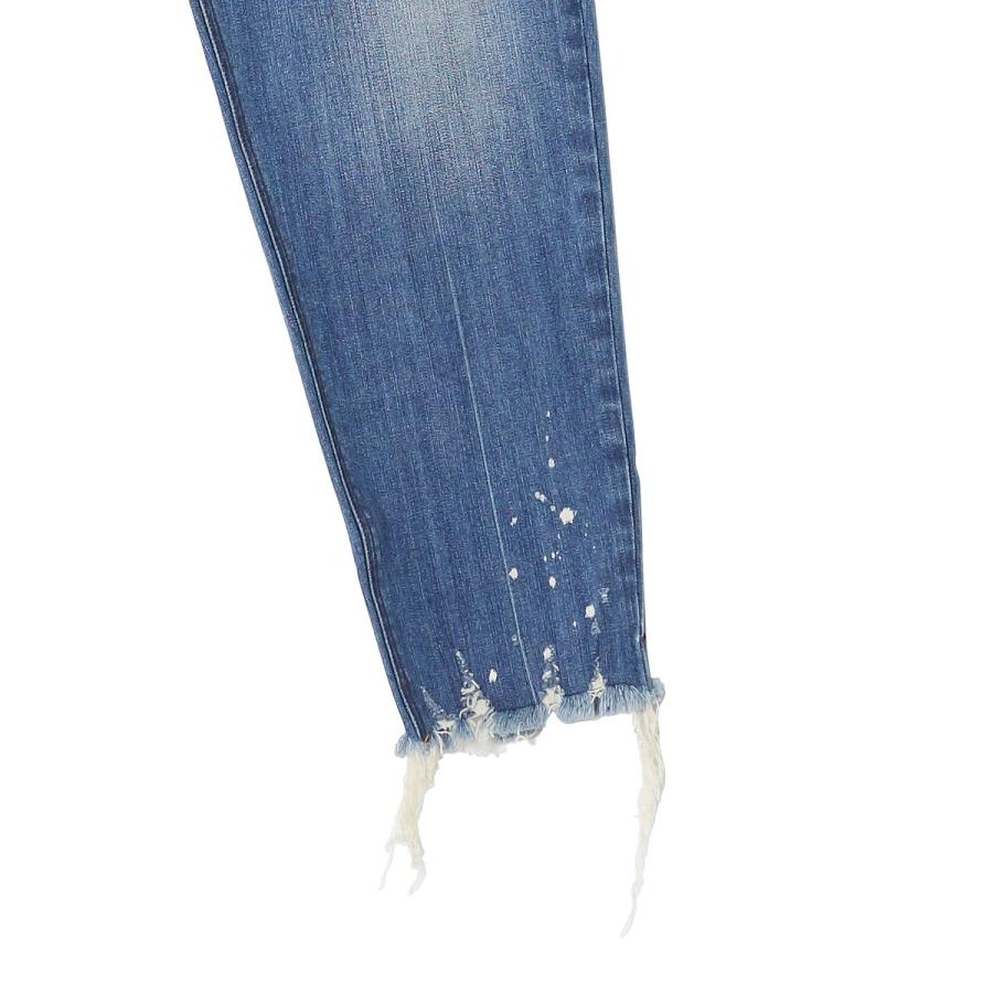 improves 裾フリンジ アンクル デニムパンツ メンズ ワイド