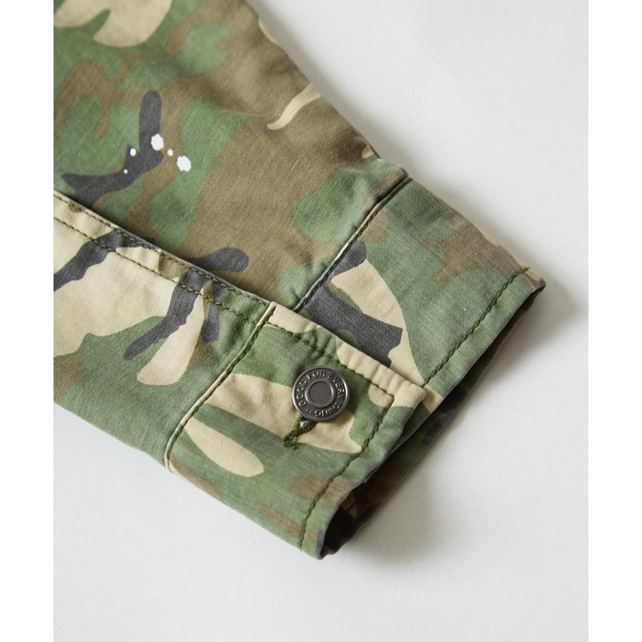 ビッグシルエット ジージャン メンズ ブルゾン Gジャン オーバーサイズ 迷彩 柄 ジャケット カモフラ カーキ 春 アウター | improves | 14