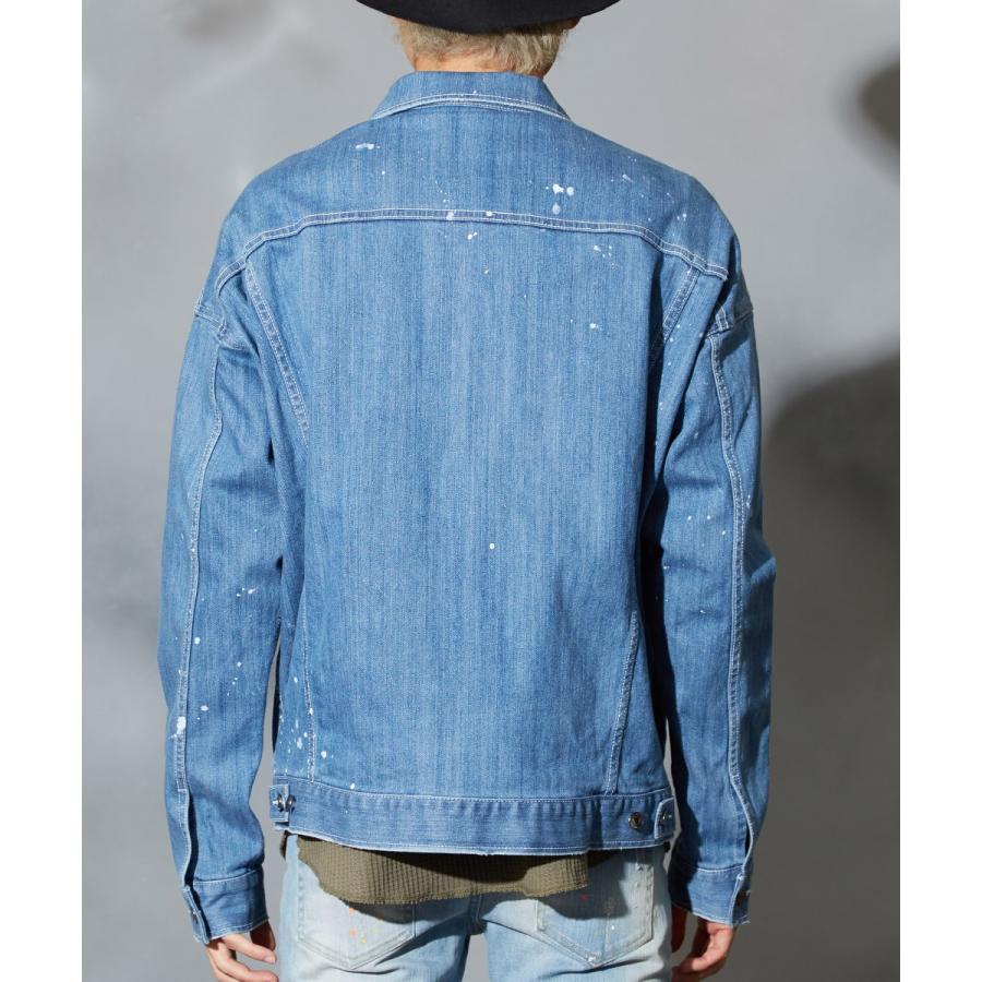 ビッグシルエット デニム ジージャン メンズ ブルゾン Gジャン デニムジャケット オーバーサイズ ジャケット 春 アウター | improves | 10
