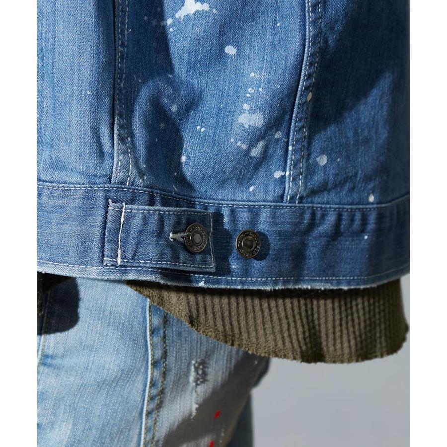 ビッグシルエット デニム ジージャン メンズ ブルゾン Gジャン デニムジャケット オーバーサイズ ジャケット 春 アウター | improves | 14