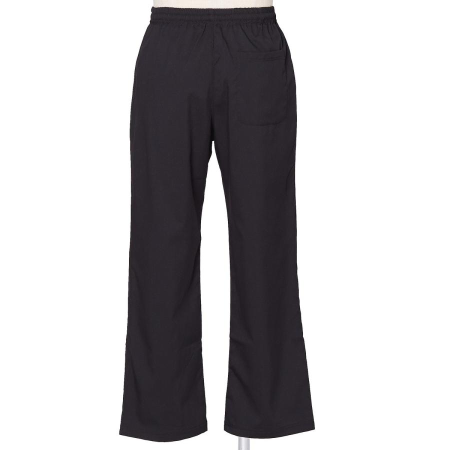 スーツ生地 ワイドパンツ メンズ バギーパンツ スラックス セットアップ可能 イージーパンツ ブラック グレー 黒 | improves | 08