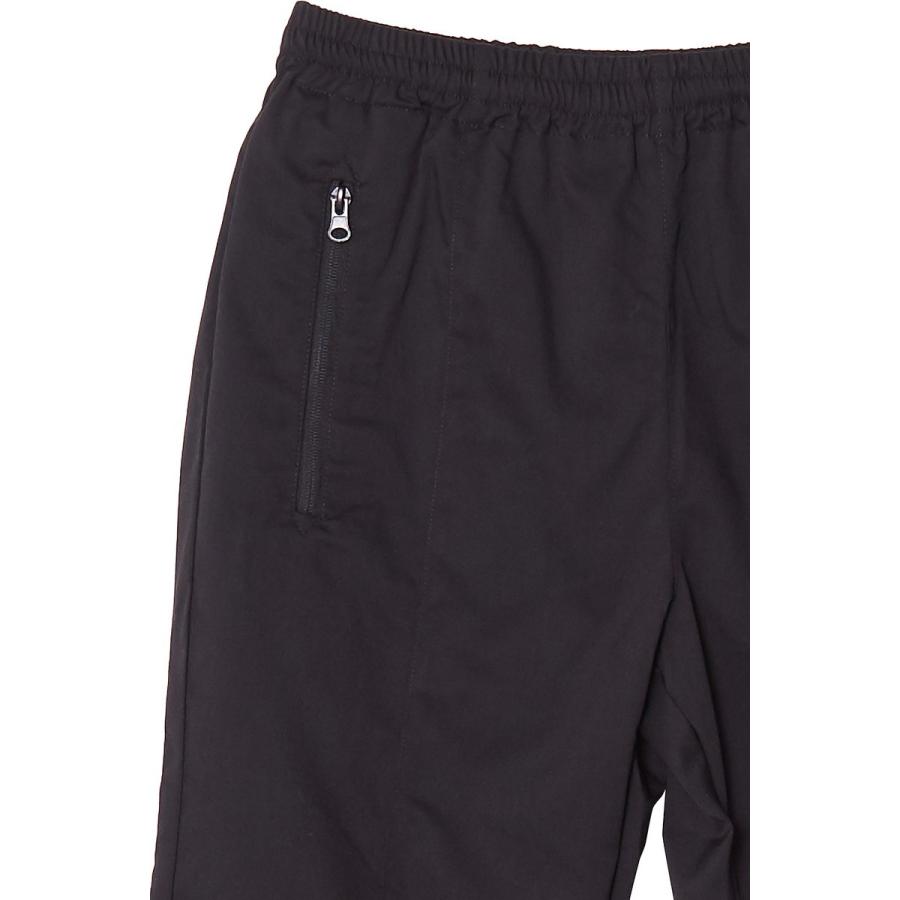 スーツ生地 ワイドパンツ メンズ バギーパンツ スラックス セットアップ可能 イージーパンツ ブラック グレー 黒 | improves | 09