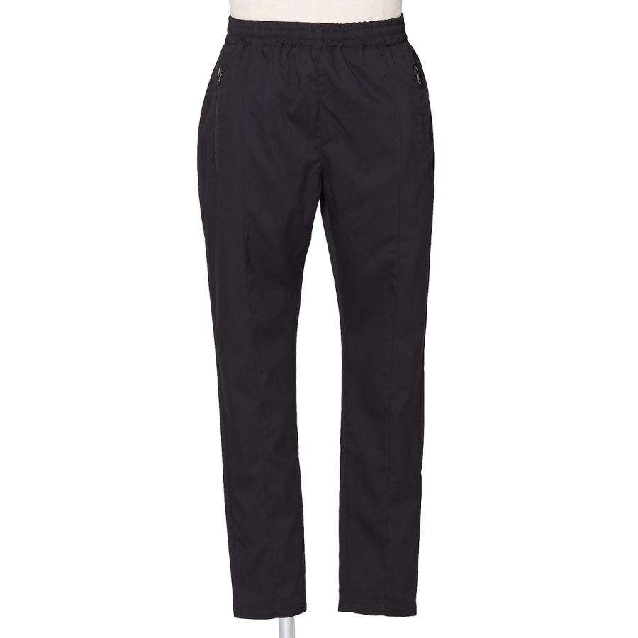 スーツ生地 スリム パンツ メンズ スラックス セットアップ可能 テーパードパンツ イージーパンツ ブラック グレー | improves | 05