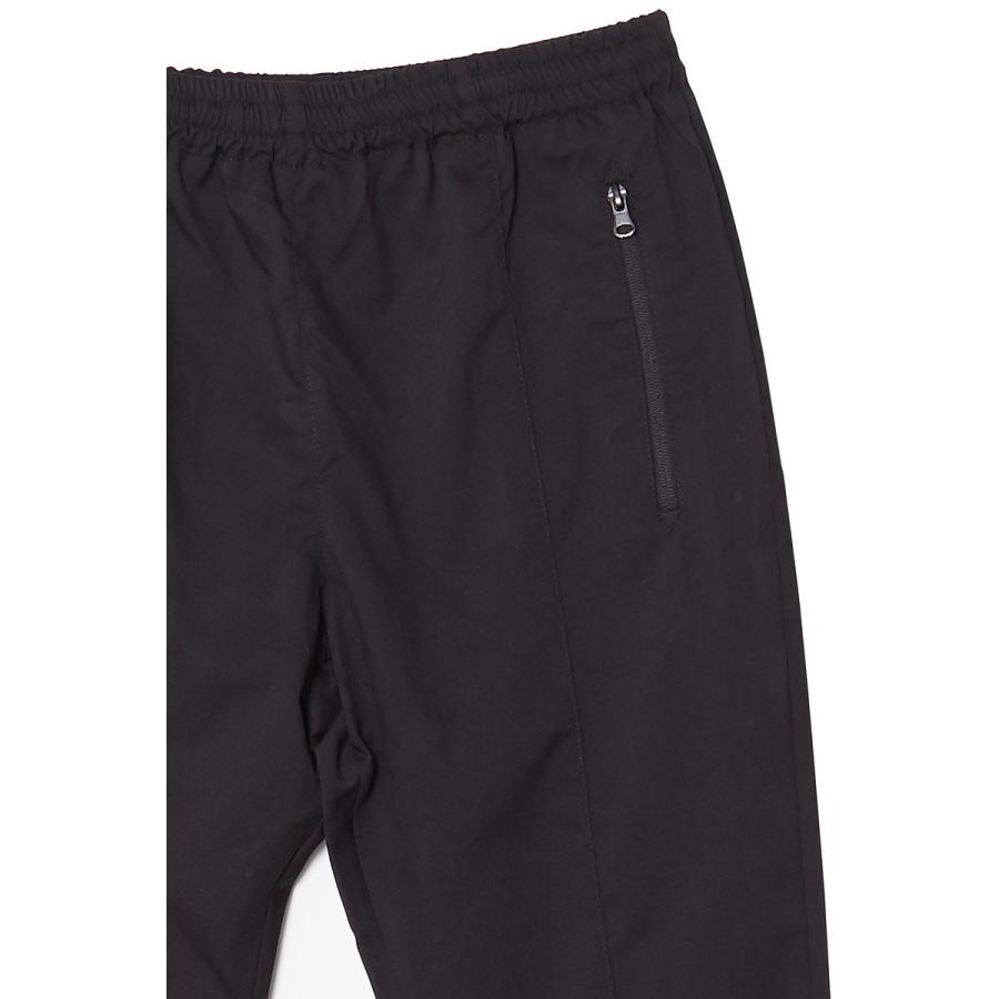 スーツ生地 スリム パンツ メンズ スラックス セットアップ可能 テーパードパンツ イージーパンツ ブラック グレー | improves | 08