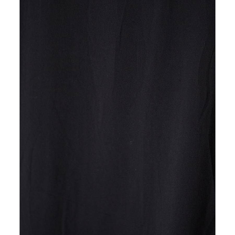 レーヨン 開襟シャツ メンズ 長袖 シャツ オープンカラーシャツ 無地 ブラウス 長袖シャツ ホワイト ブラック 白 | improves | 10