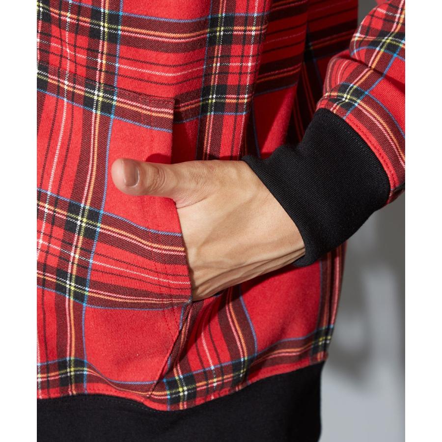 improves（インプローブス） チェック スウェット パーカー メンズ