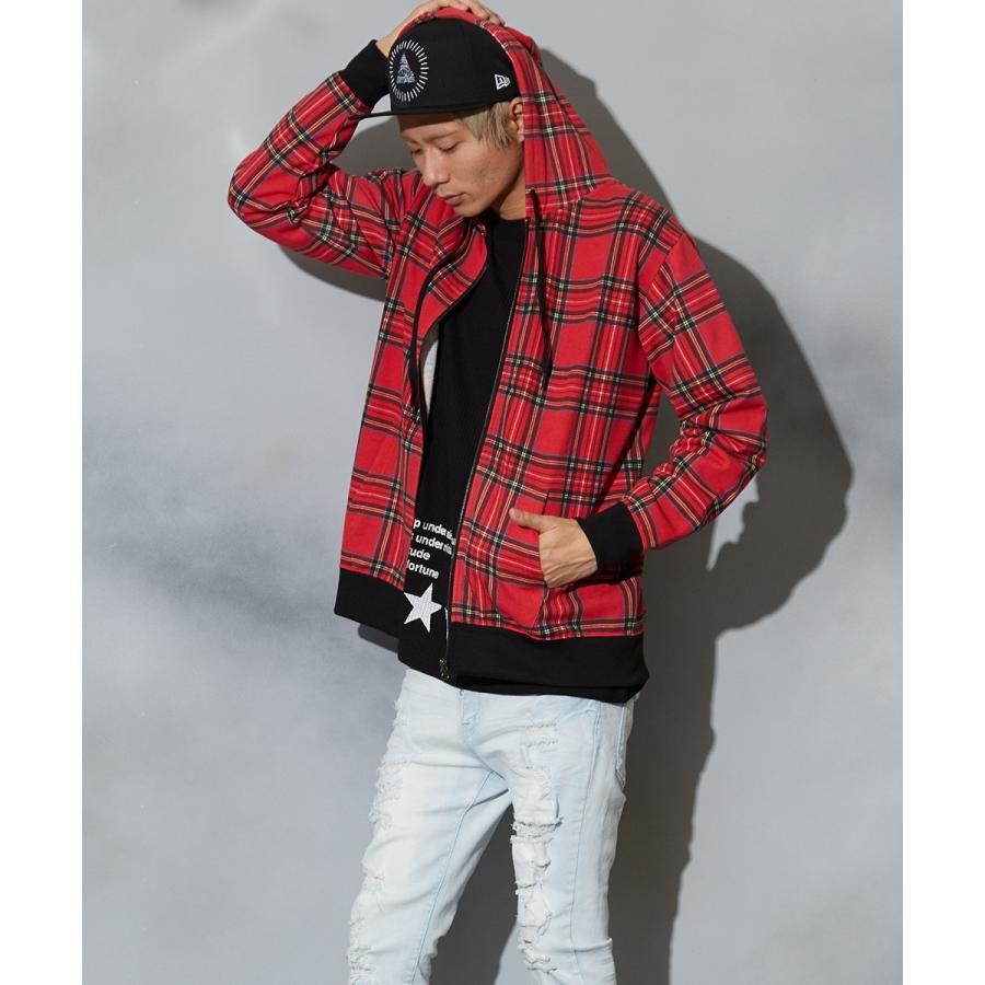 improves（インプローブス） チェック スウェット パーカー メンズ