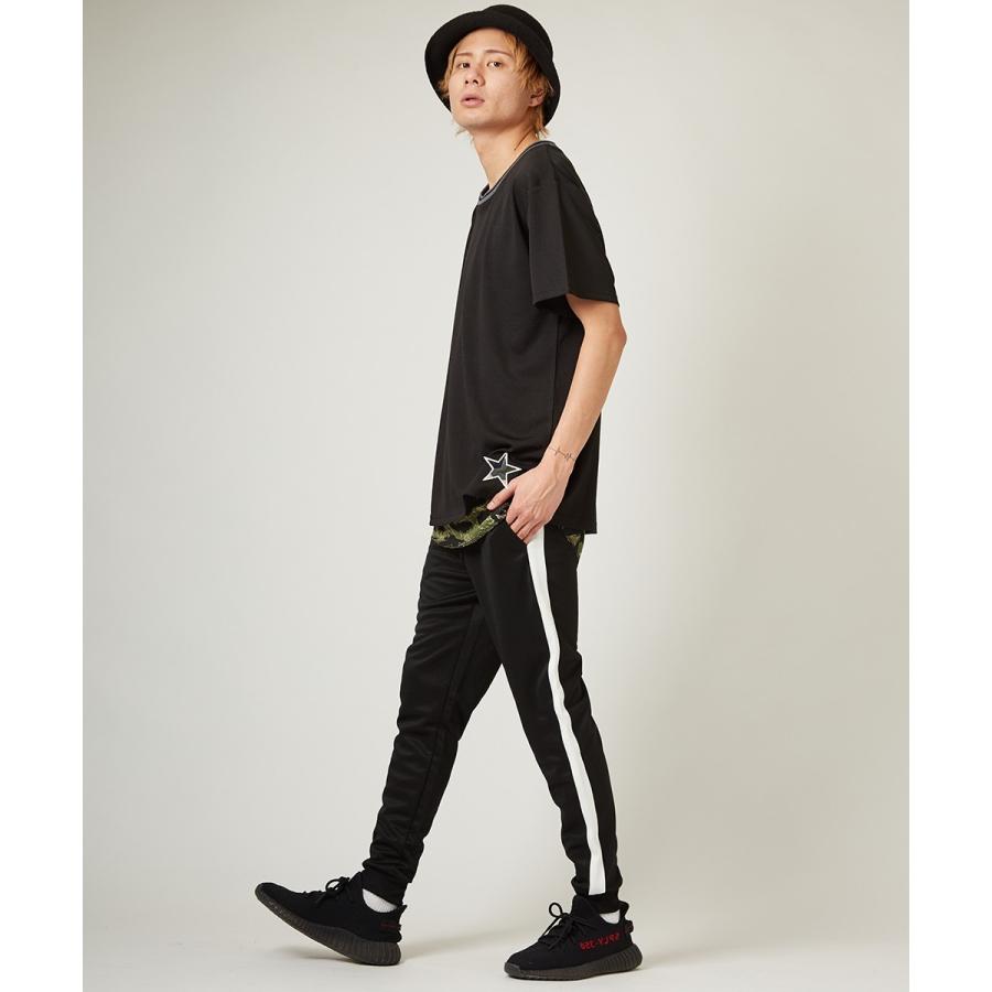 ロング タンクトップ メンズ ワッフル サーマル カットソー ロング丈 ホワイト ブラック カモフラ 迷彩 白 黒 無地 ストリート系 | improves | 06