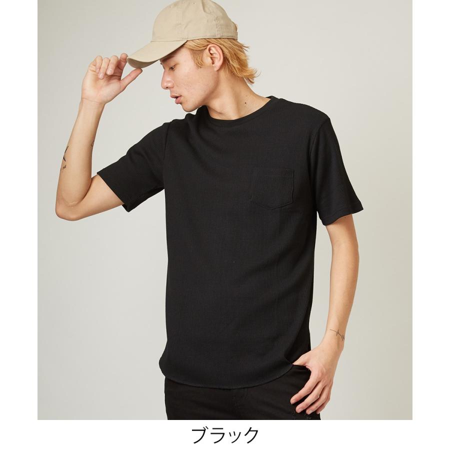 improves（インプローブス） ロング丈 Tシャツ メンズ ワッフル