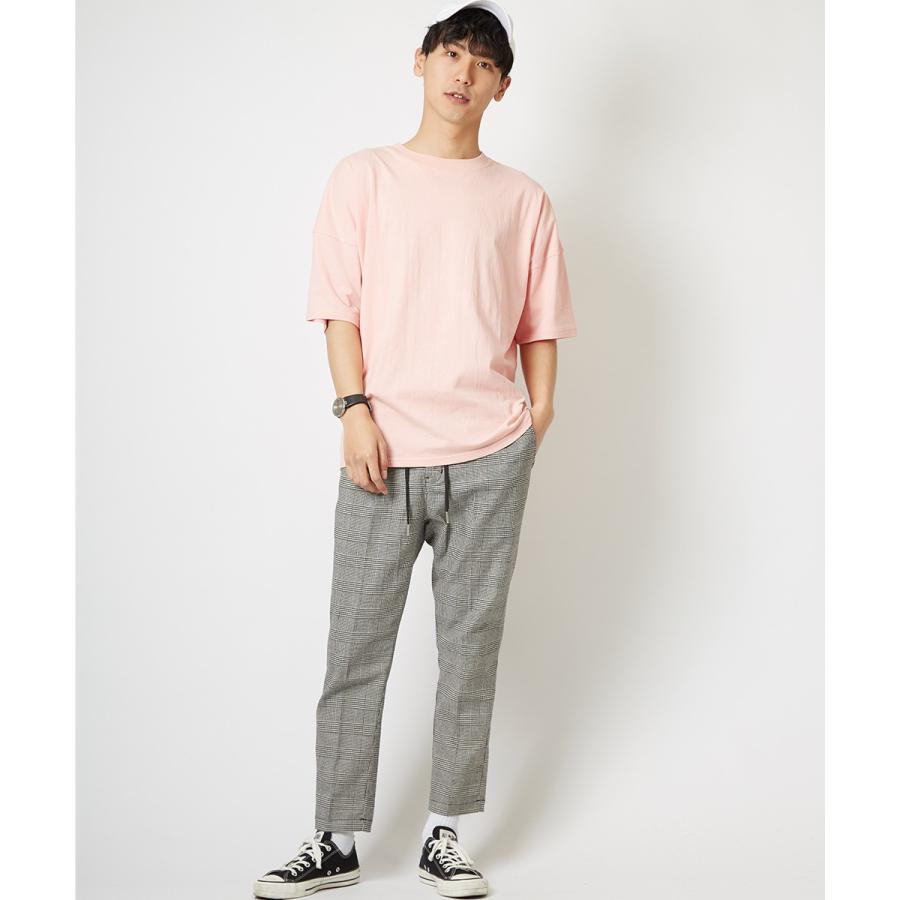 ビッグTシャツ メンズ ビッグシルエット Tシャツ カットソー 半袖 クルーネック オーバーサイズ ビッグサイズ トップス 無地 ブラック | improves | 08