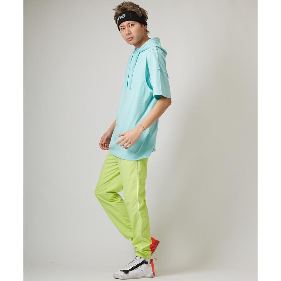 ノースリーブ ビッグパーカー メンズ ロング タンクトップ ビッグシルエット Tシャツ カットソー オーバーサイズ ビッグサイズ 無地 | improves | 08