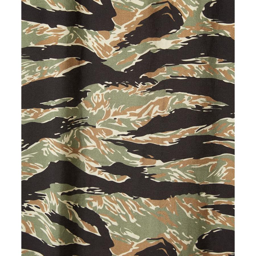 開襟シャツ 半袖 メンズ 迷彩 シャツ レーヨン オープンカラーシャツ カモフラ レトロ 柄シャツ アロハシャツ 半袖シャツ きれいめ | improves | 09