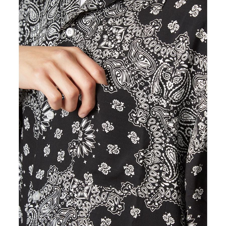 開襟シャツ 半袖 メンズ ペイズリー柄 シャツ レーヨン オープンカラーシャツ レトロ 柄シャツ アロハシャツ 半袖シャツ きれいめ | improves | 08