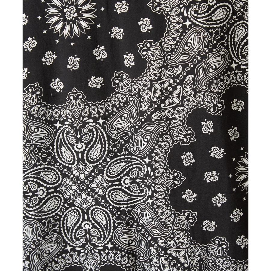 開襟シャツ 半袖 メンズ ペイズリー柄 シャツ レーヨン オープンカラーシャツ レトロ 柄シャツ アロハシャツ 半袖シャツ きれいめ | improves | 09