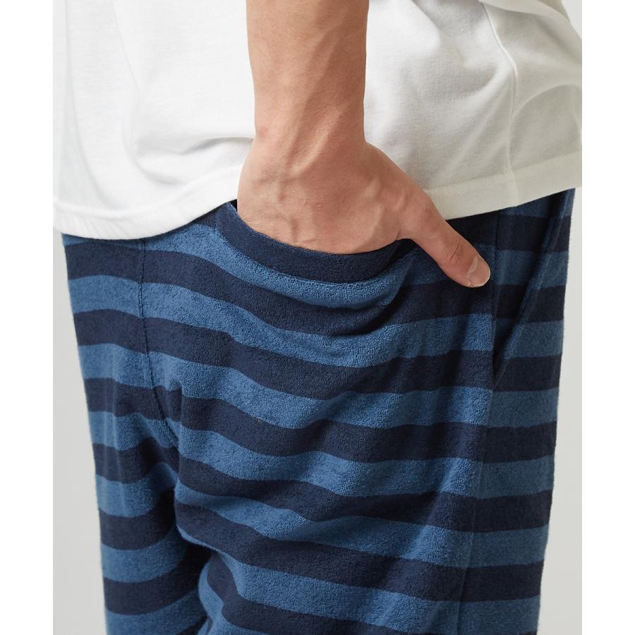 インディゴ パイル ボーダー ショートパンツ メンズ 膝上 ハーフパンツ ショーツ 短パン ブルー 青 サーフ系 スポーツミックス Improves インプローブス 通販 Yahoo ショッピング