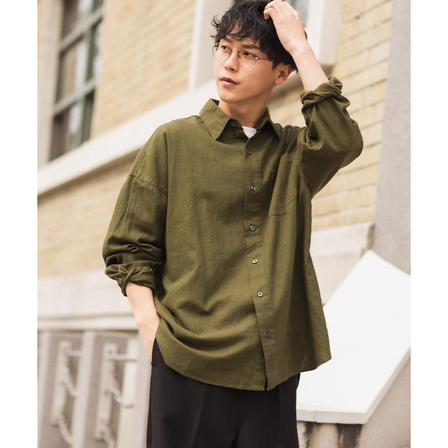 綿 麻 リネン シャツ メンズ 半袖 オープンカラーシャツ 開襟シャツ カジュアルシャツ 半袖シャツ きれいめ 無地 ベージュ カーキ Improves インプローブス 通販 Yahoo ショッピング