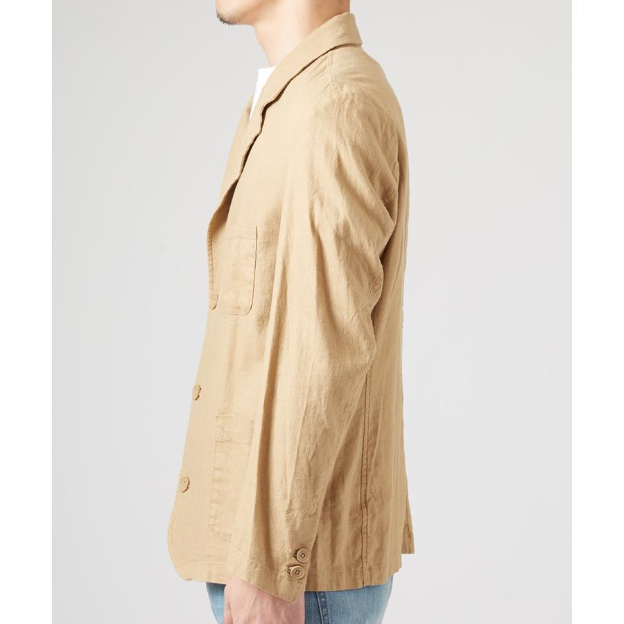 綿 麻 リネン テーラードジャケット メンズ テーラード ジャケット 春 アウター ブレザー ビジネス スーツ きれいめ カジュアル | improves | 10