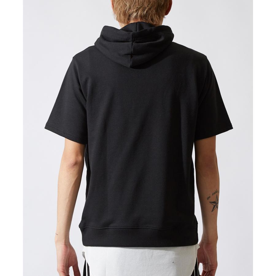 半袖 スウェット トレーナー メンズ 無地 スエット クルーネック カットソー トップス 裾サイドジップ グレー ブラック 黒 ストリート | improves | 07