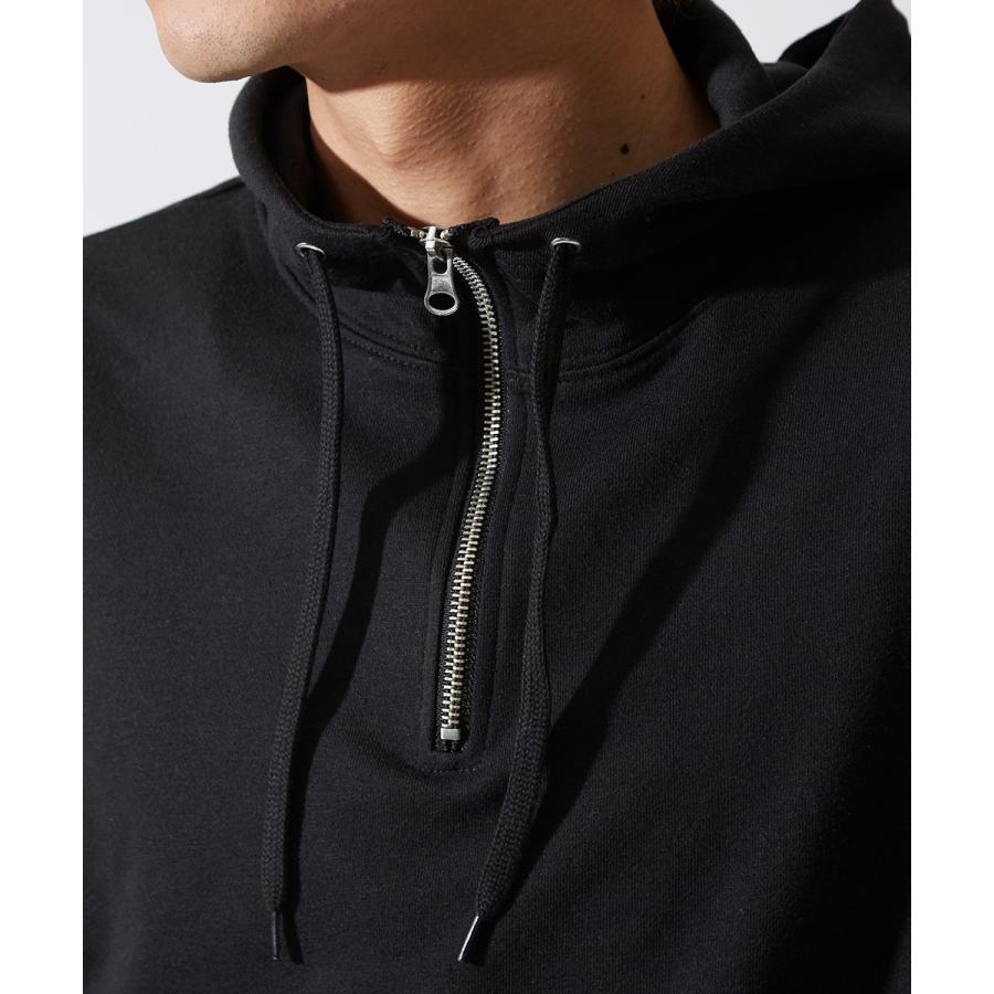 半袖 スウェット トレーナー メンズ 無地 スエット クルーネック カットソー トップス 裾サイドジップ グレー ブラック 黒 ストリート | improves | 08