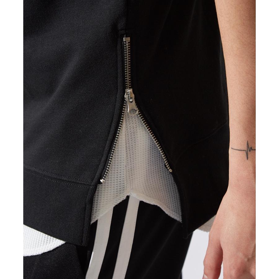 ノースリーブ ハーフジップ パーカー メンズ ビッグパーカー ビッグシルエット プルオーバー スウェット オーバーサイズ ビッグサイズ | improves | 09