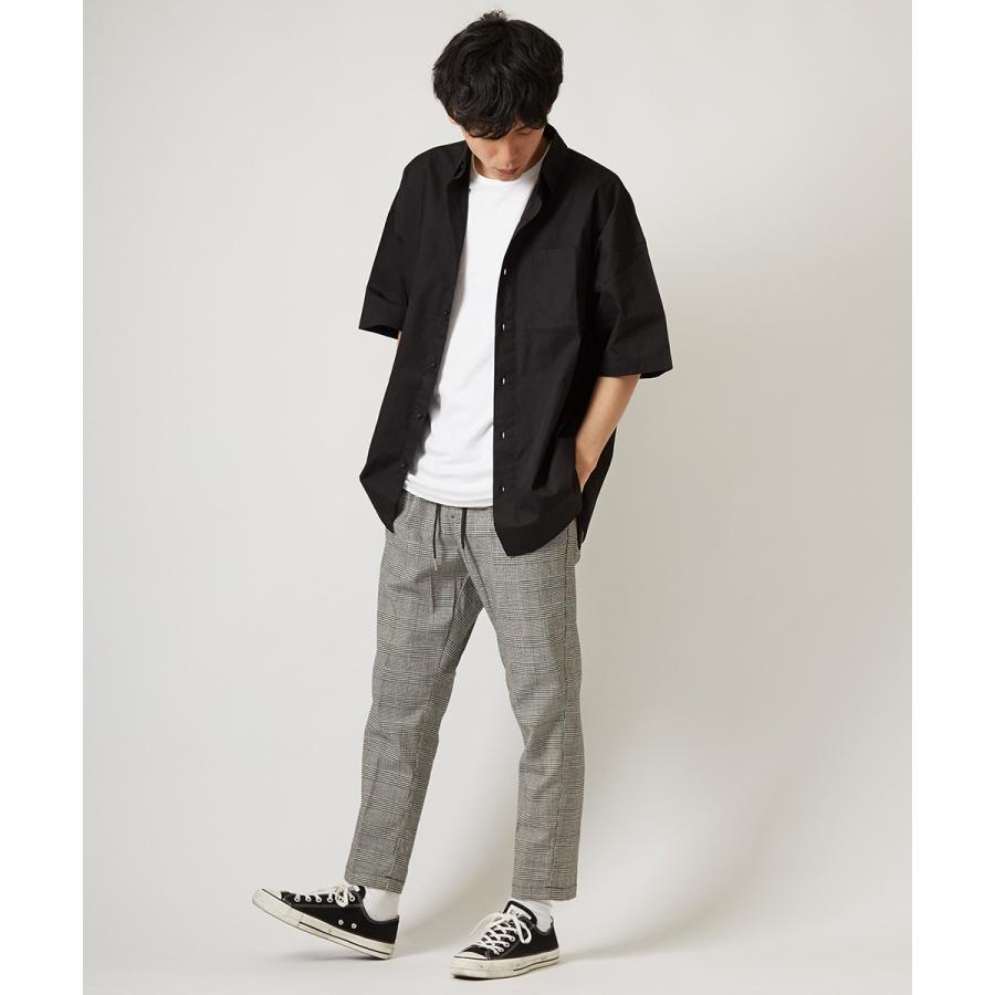 ビッグシルエット シャツ メンズ 半袖 ビッグシャツ 半袖シャツ ブロードシャツ オーバーサイズ ビッグサイズ ホワイト レッド ブルー | improves | 01