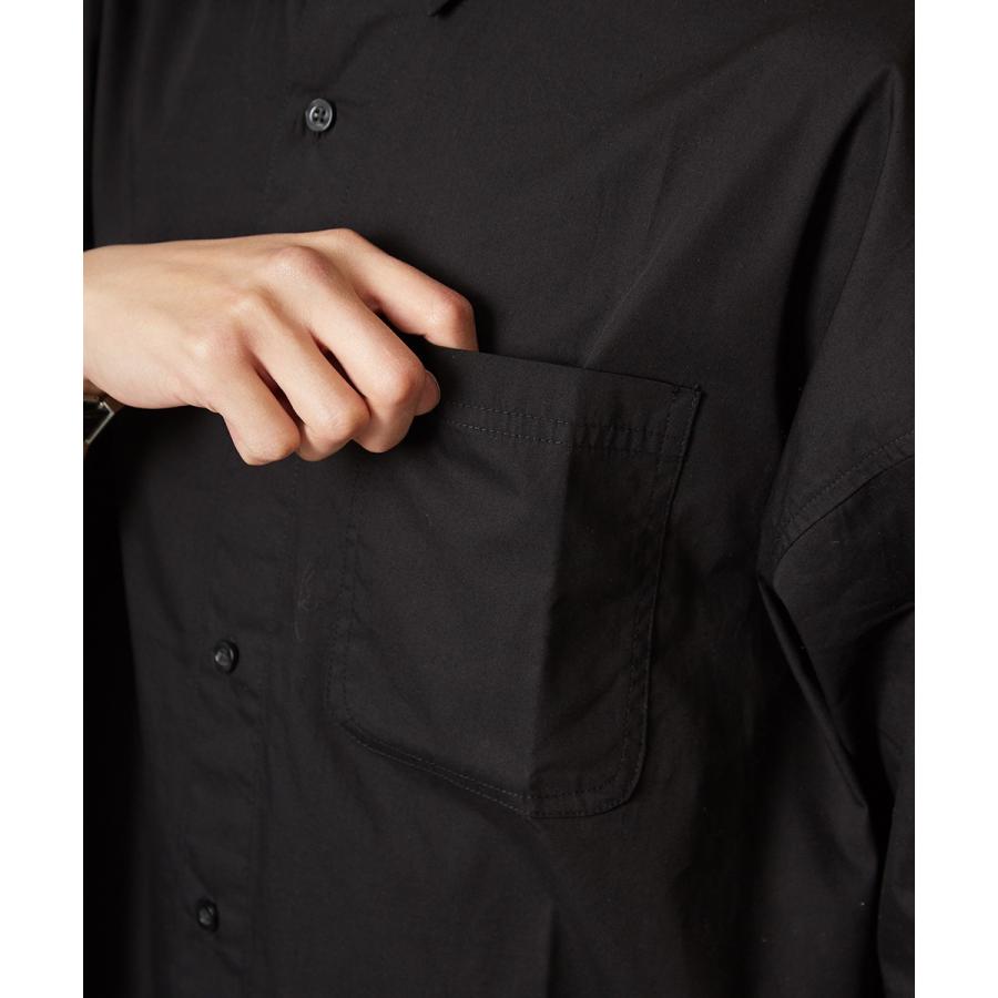 ビッグシルエット シャツ メンズ 半袖 ビッグシャツ 半袖シャツ ブロードシャツ オーバーサイズ ビッグサイズ ホワイト レッド ブルー | improves | 11