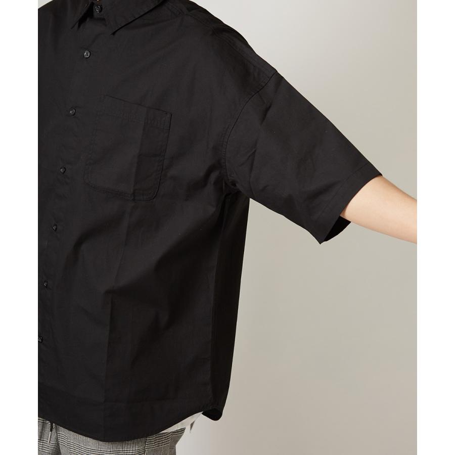 ビッグシルエット シャツ メンズ 半袖 ビッグシャツ 半袖シャツ ブロードシャツ オーバーサイズ ビッグサイズ ホワイト レッド ブルー | improves | 12