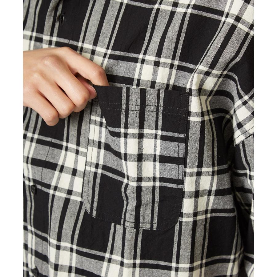 チェック ビッグシルエット シャツ メンズ 半袖 ビッグシャツ チェックシャツ 半袖シャツ ブロードシャツ オーバーサイズ ビッグサイズ | improves | 12