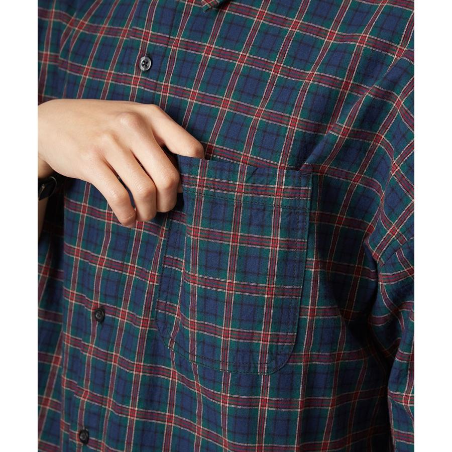 チェック ビッグシルエット シャツ メンズ 半袖 ビッグシャツ チェックシャツ 半袖シャツ ブロードシャツ オーバーサイズ ビッグサイズ | improves | 10