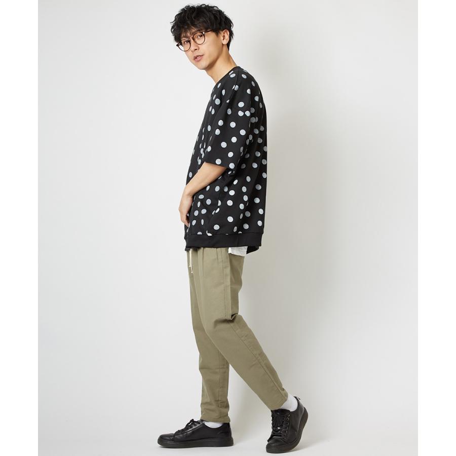 ビッグシルエット トレーナー メンズ 半袖 ビッグTシャツ カットソー Tシャツ クルーネック ロゴ プリント オーバーサイズ トップス | improves | 04