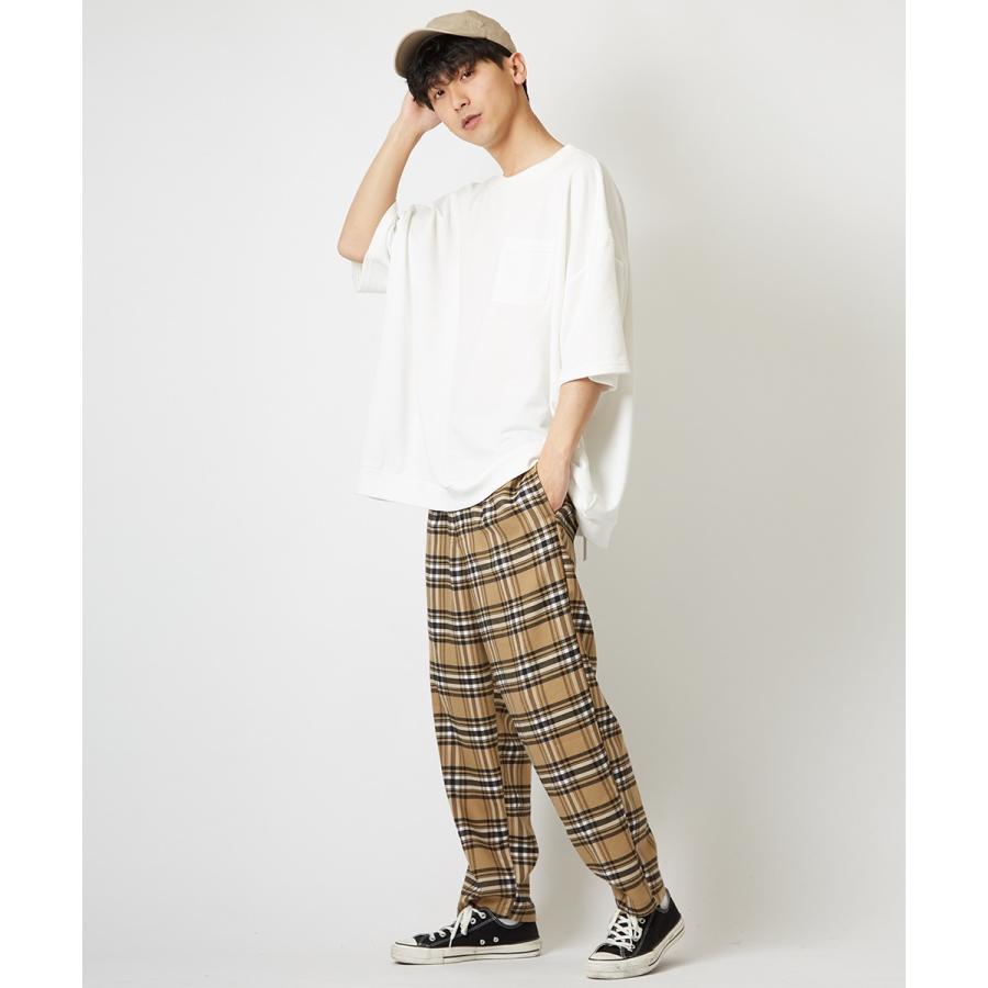 ビッグシルエット トレーナー メンズ 無地 半袖 ビッグTシャツ カットソー Tシャツ クルーネック オーバーサイズ ビッグサイズ 白 黒 | improves | 02