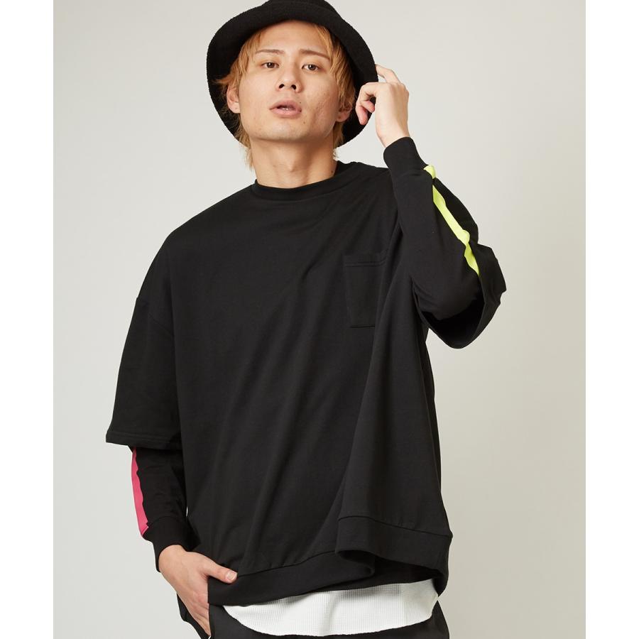 ビッグシルエット トレーナー メンズ 無地 半袖 ビッグTシャツ カットソー Tシャツ クルーネック オーバーサイズ ビッグサイズ 白 黒 | improves | 06