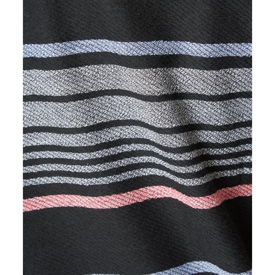 裏使い スウェット ボーダー カットソー メンズ Tシャツ 半袖 スエット トレーナー クルーネック トップス ブラック 黒 サーフ系 | improves | 09