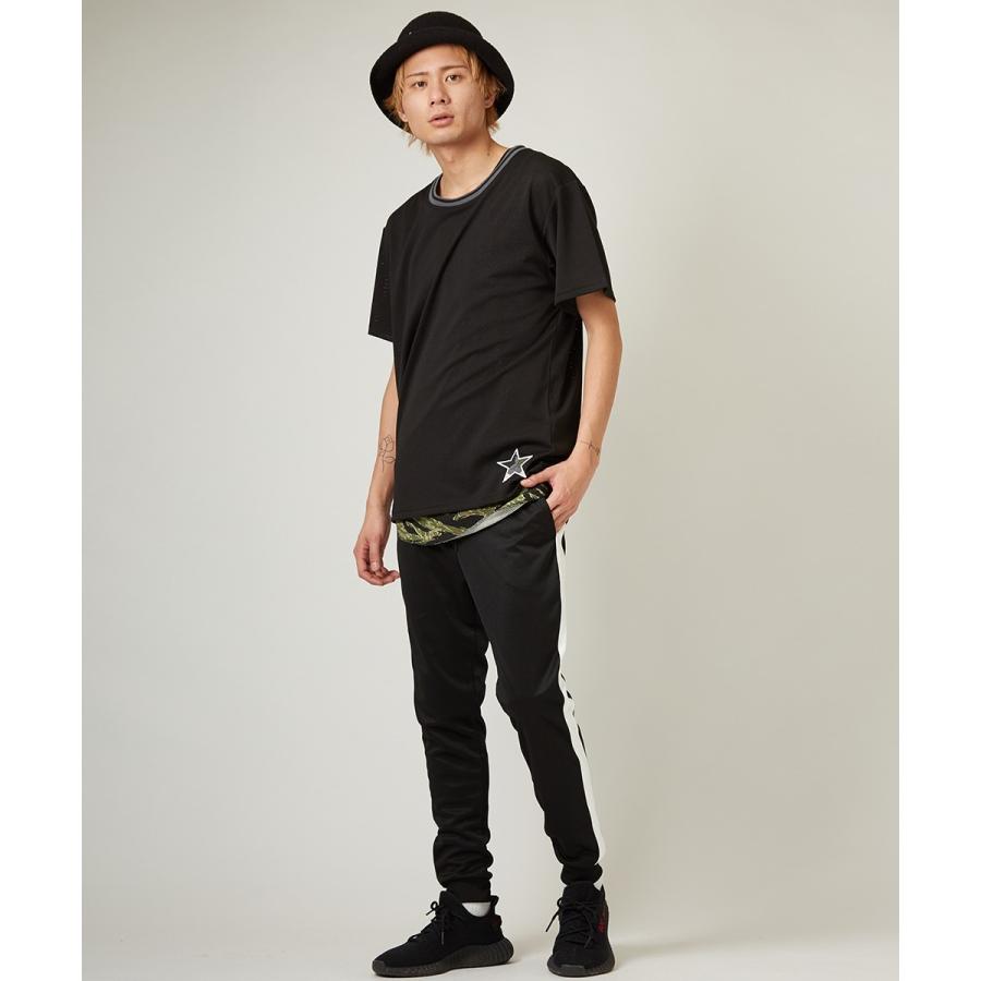 メッシュ Tシャツ メンズ カットソー 半袖 クルーネック トップス ブラック 黒 韓国ファッション ストリート系 ストリートファッション Improves インプローブス 通販 Yahoo ショッピング
