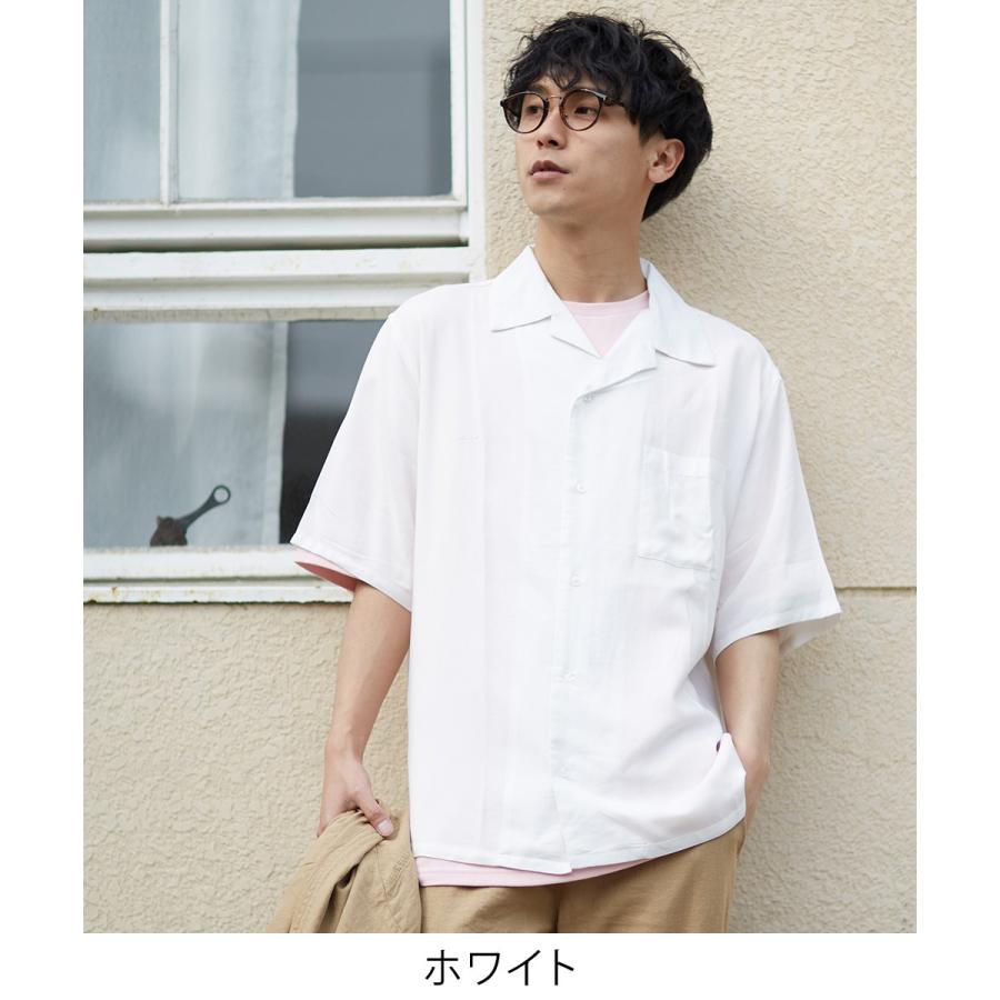 improves 開襟シャツ 半袖 メンズ レーヨン シャツ オープン improves 開襟シャツ 半袖 メンズ レーヨン シャツ オープン