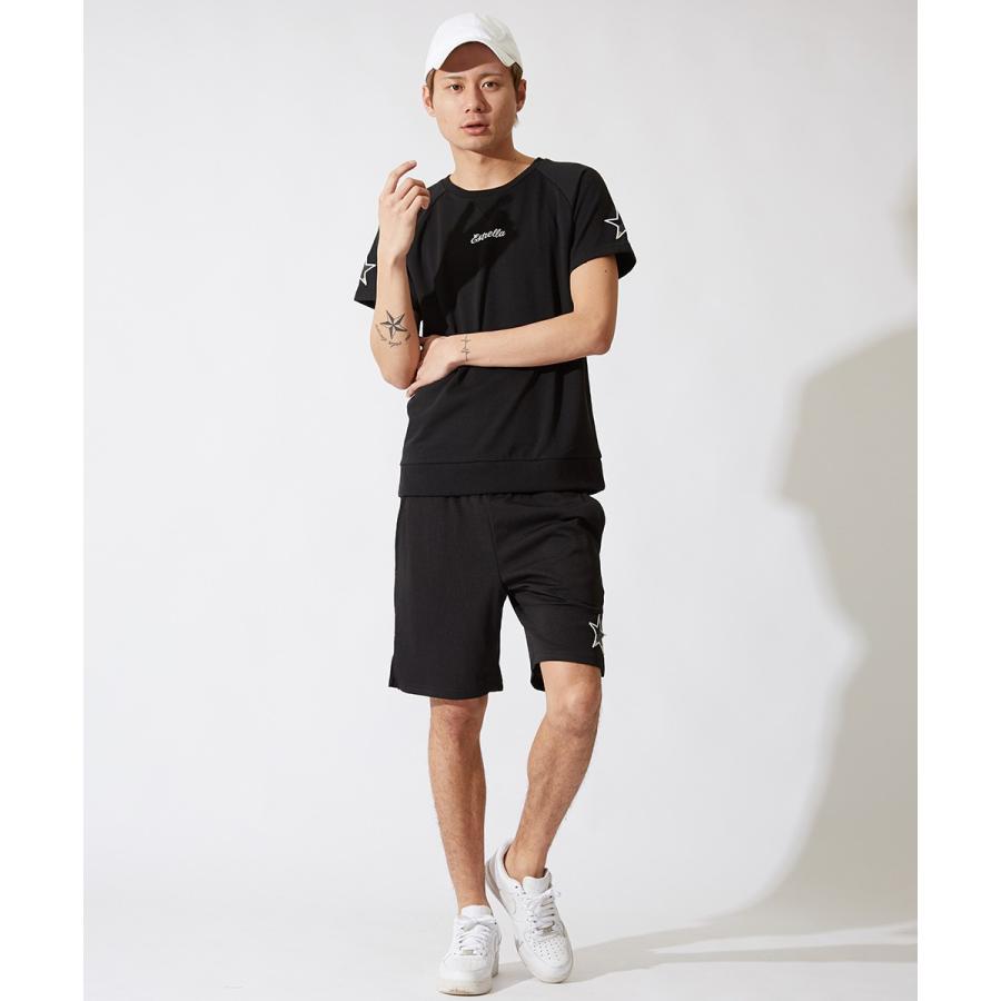 半袖 トレーナー メンズ スウェット スエット クルーネック プルオーバー Tシャツ カットソー 星 ワッペン スター ロゴ サーフ系 | improves | 05