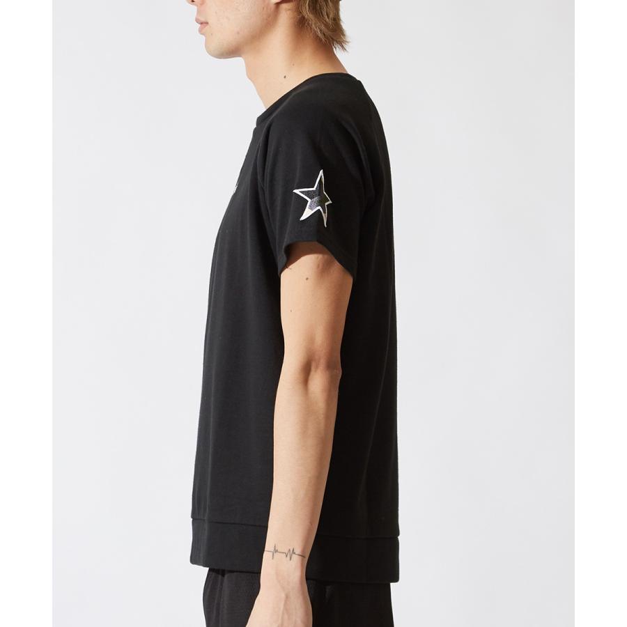 半袖 トレーナー メンズ スウェット スエット クルーネック プルオーバー Tシャツ カットソー 星 ワッペン スター ロゴ サーフ系 | improves | 08