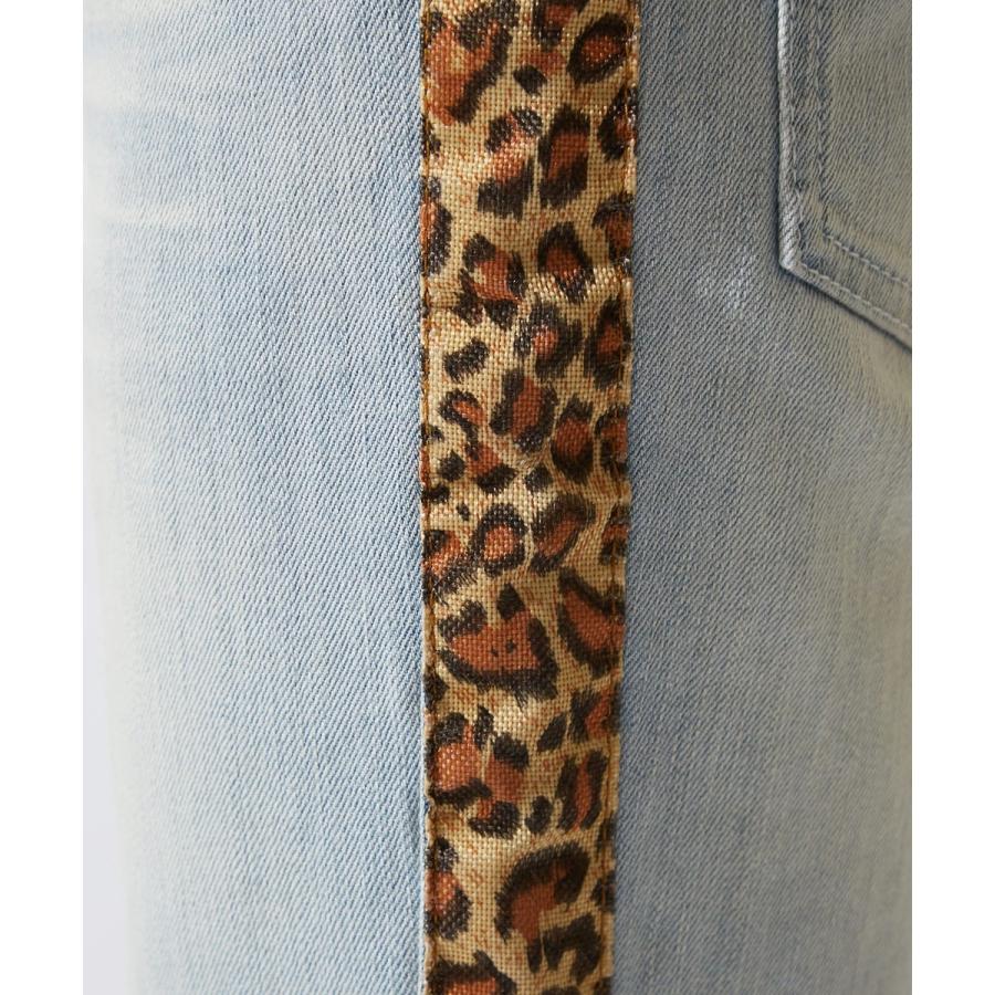 improves（インプローブス） レオパード サイドライン デニム ショート