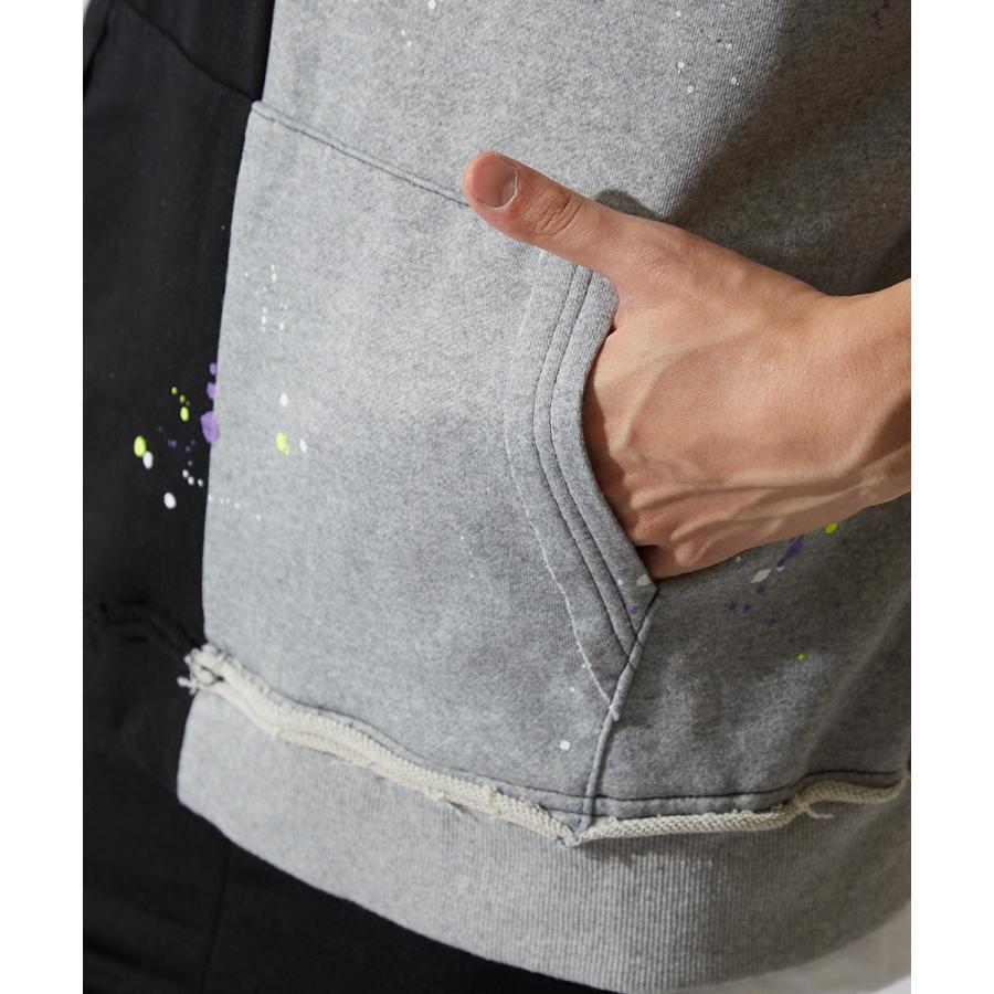 ビッグパーカー メンズ ビッグシルエット パーカー 半袖 スウェット スエット オーバーサイズ ビッグサイズ プルオーバー カットソー | improves | 13