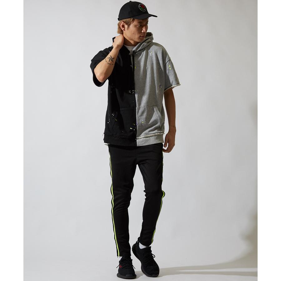 ビッグパーカー メンズ ビッグシルエット パーカー 半袖 スウェット スエット オーバーサイズ ビッグサイズ プルオーバー カットソー | improves | 08