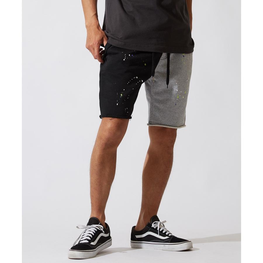 スウェット ハーフパンツ メンズ ショートパンツ 膝上 スエット パンツ ショーツ 短パン 半ズボン ブラック グレー 韓国ファッション | improves | 10