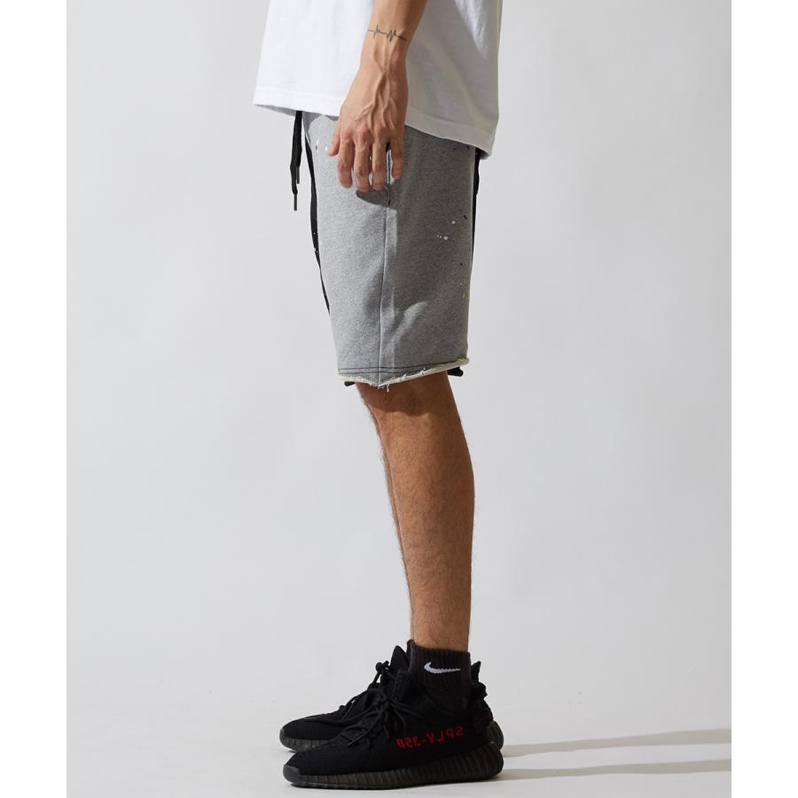 スウェット ハーフパンツ メンズ ショートパンツ 膝上 スエット パンツ ショーツ 短パン 半ズボン ブラック グレー 韓国ファッション | improves | 12