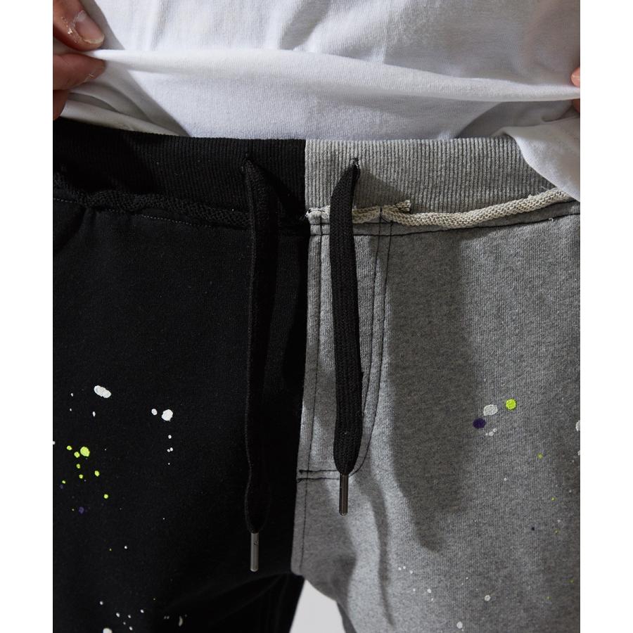 スウェット ハーフパンツ メンズ ショートパンツ 膝上 スエット パンツ ショーツ 短パン 半ズボン ブラック グレー 韓国ファッション | improves | 14