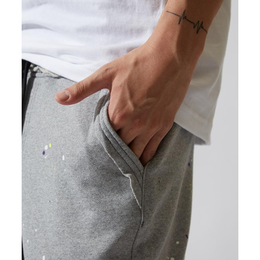 スウェット ハーフパンツ メンズ ショートパンツ 膝上 スエット パンツ ショーツ 短パン 半ズボン ブラック グレー 韓国ファッション | improves | 15