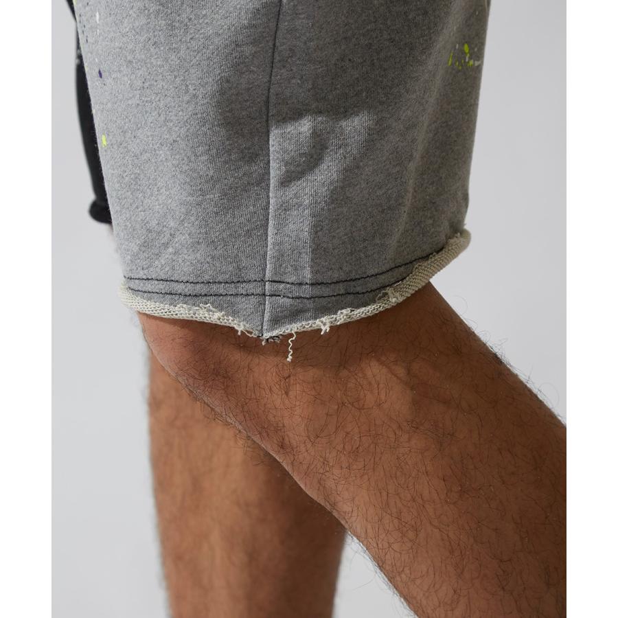 スウェット ハーフパンツ メンズ ショートパンツ 膝上 スエット パンツ ショーツ 短パン 半ズボン ブラック グレー 韓国ファッション | improves | 16