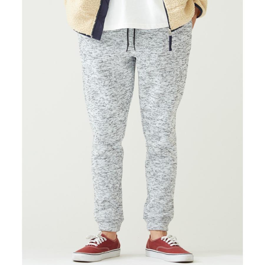 ジョガーパンツ メンズ ニットフリース あったか 暖かい 裏起毛 スウェットパンツ フリースパンツ イージーパンツ 暖パン 黒 improves | improves | 10